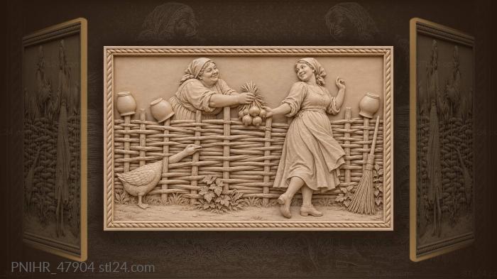 Onion exchange by the fence 3d STL model