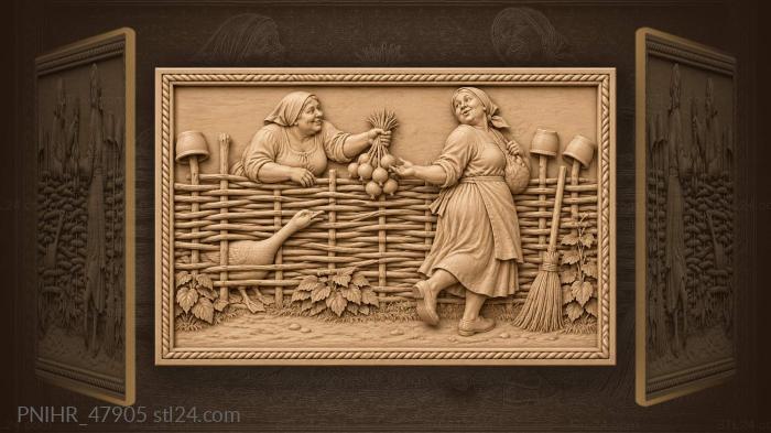 All the village news at the wattle fence 3d STL model