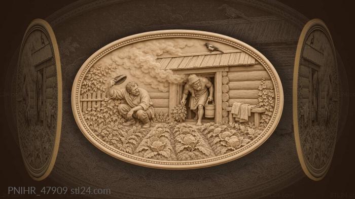 Smoke from the bathhouse garden 3d STL model