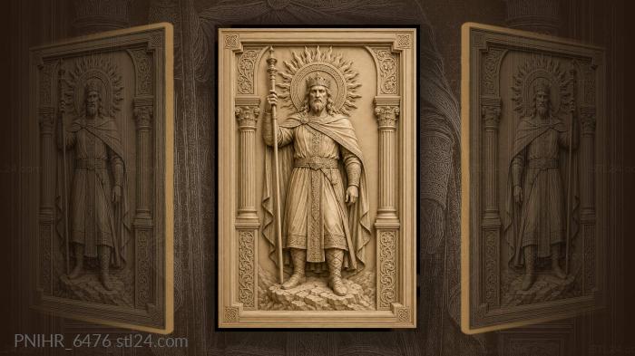 Rayed halo between the stone pillars 3d STL model