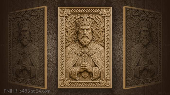 Broad collar and folded hands 3d STL model