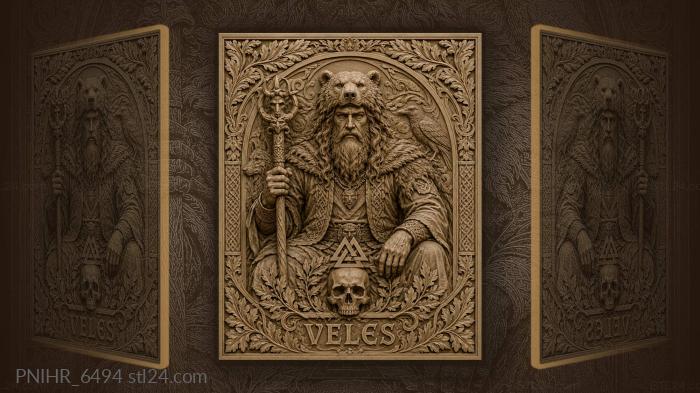 Veles the bear god power 3d STL model