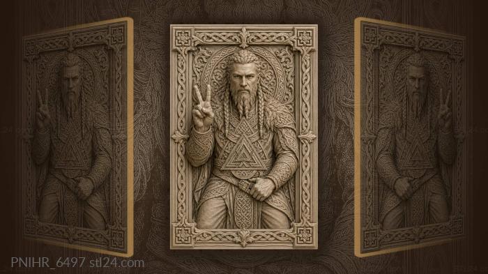Two fingers raised in a victory sign 3d STL model