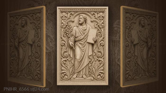 Green branch and a stone tablet 3d STL model