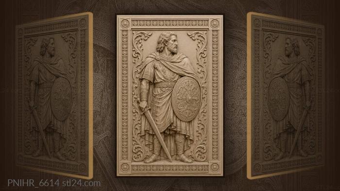 Layered robe and decorated collar 3d STL model