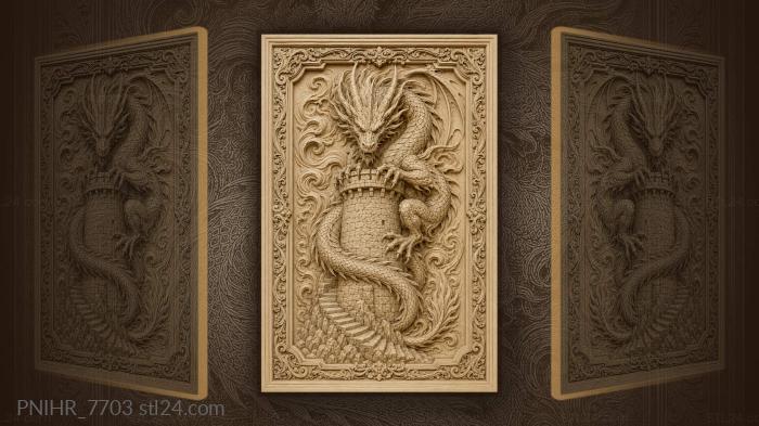 Spiral stair leading to dragon perch 3d STL model