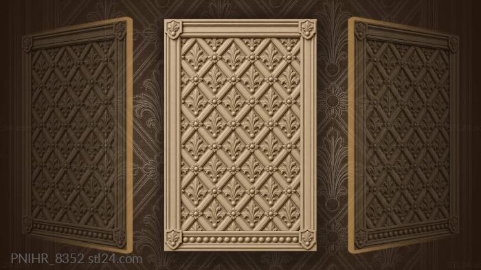 Geometric diamond design with shields 3d STL model