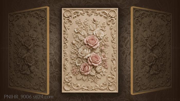 Roses and delicate blossom abundance 3d STL model