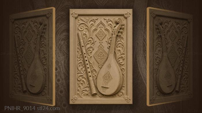 Music of flute and strings 3d STL model