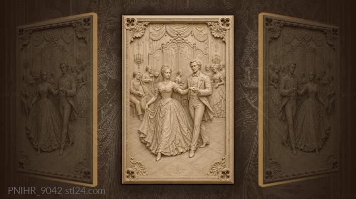 Ballroom dance music and romance 3d STL model