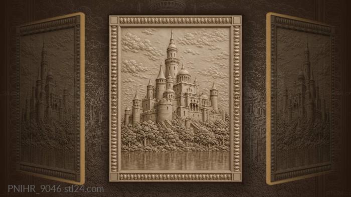 Fortress by the quiet water 3d STL model