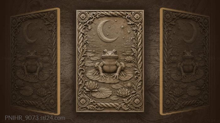 Frog prince under starry moon 3d STL model