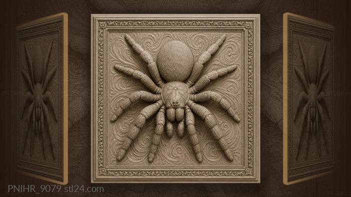 Tarantula spider detailed portrait symmetry 3d STL model