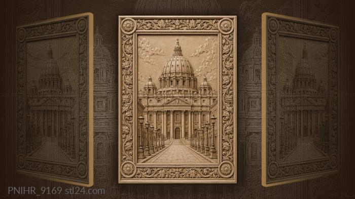 Majestic building long avenue view 3d STL model