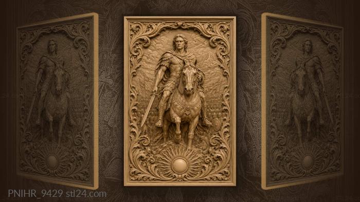 Facing a distant army at sunrise 3d STL model