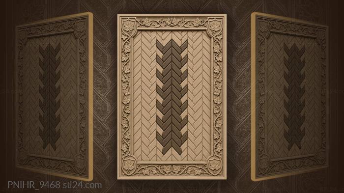 Herringbone weave with darker centre 3d STL model