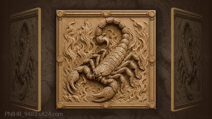 Flames licking the hard shell 3d STL model