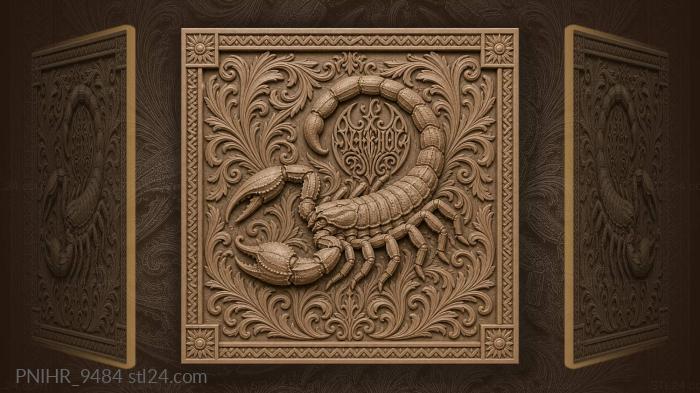 Word revenge within scorpion tail 3d STL model