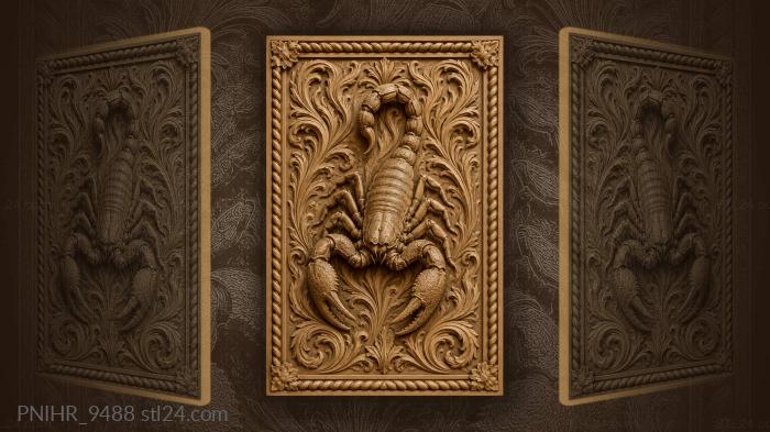 Claws raised in fiery scrolls 3d STL model