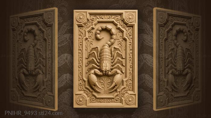 Ready to strike with lifted tail 3d STL model