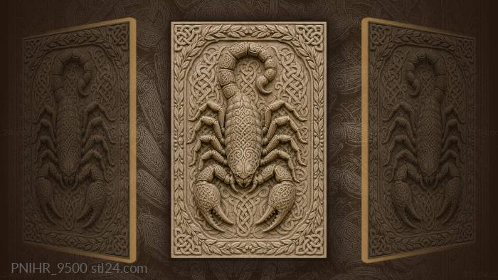 Knotwork woven around his legs 3d STL model
