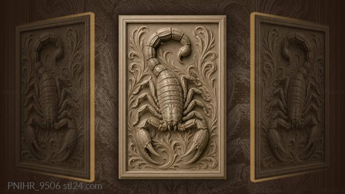 Scorpion arched before the strike 3d STL model