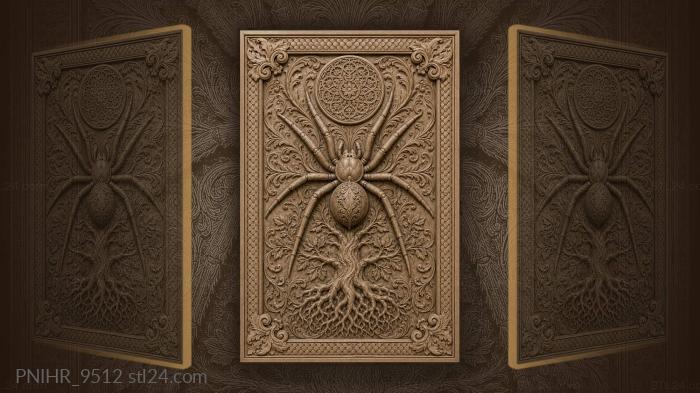 Medallion above and roots below 3d STL model