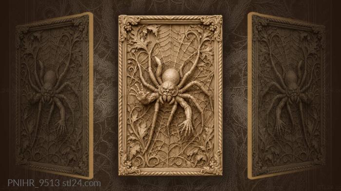 Many eyed spider in twisted cable 3d STL model