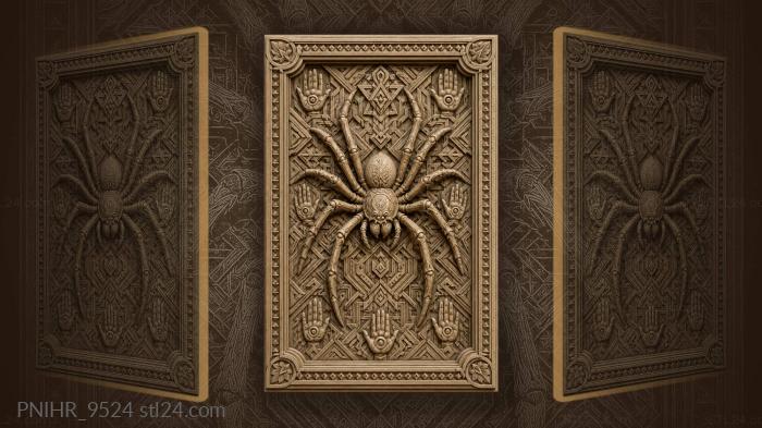 Hand motifs and angular shapes 3d STL model