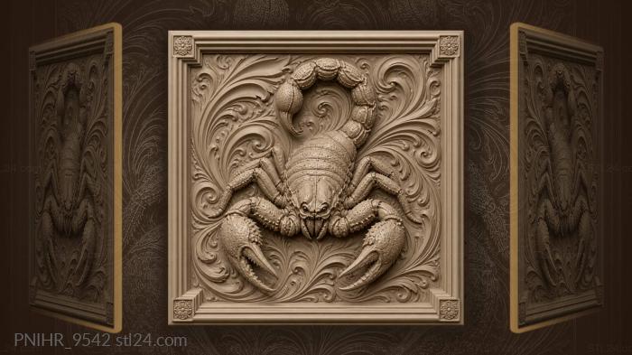 Coiled tail in a swirl of patterns 3d STL model