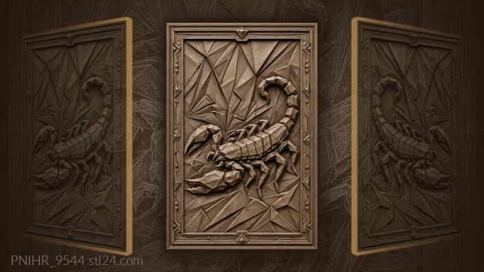Geometric scorpion dynamic desert creature 3d STL model