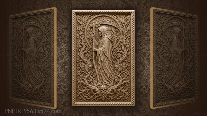Grim reaper among ancient roots 3d STL model