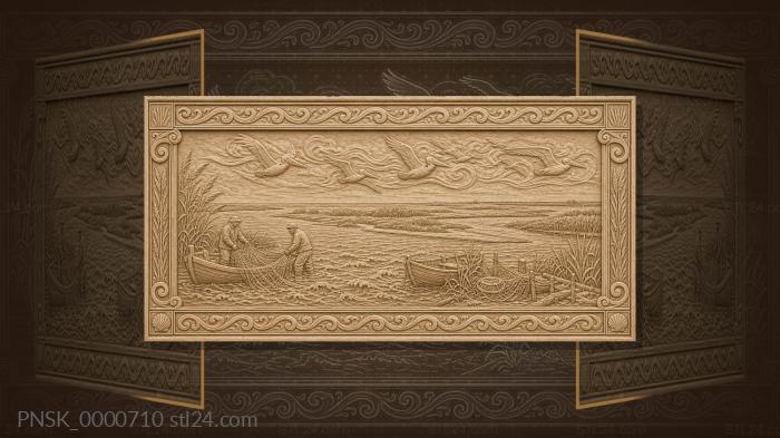 Azov Spit - sea and reeds 3d STL model