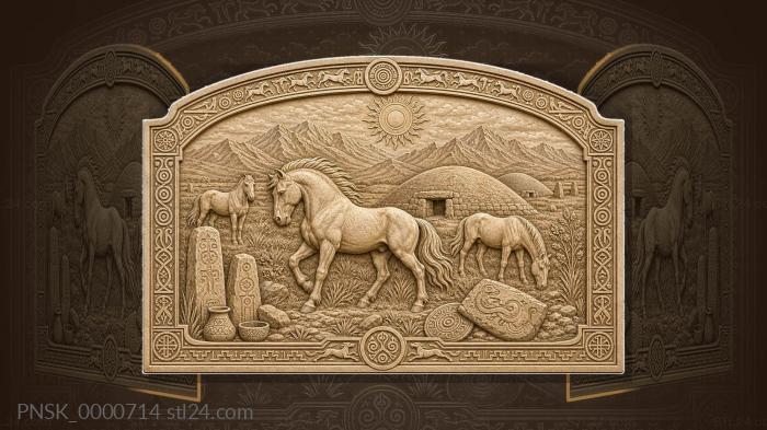 Legends of Maykop - mounds and mountains 3d STL model