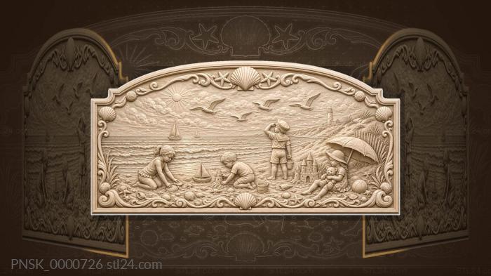 Anapa children - sea and sand 3d STL model
