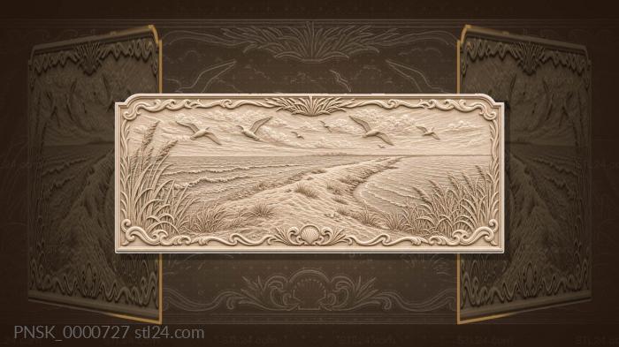 Annunciation Spit - sand spit and sea 3d STL model