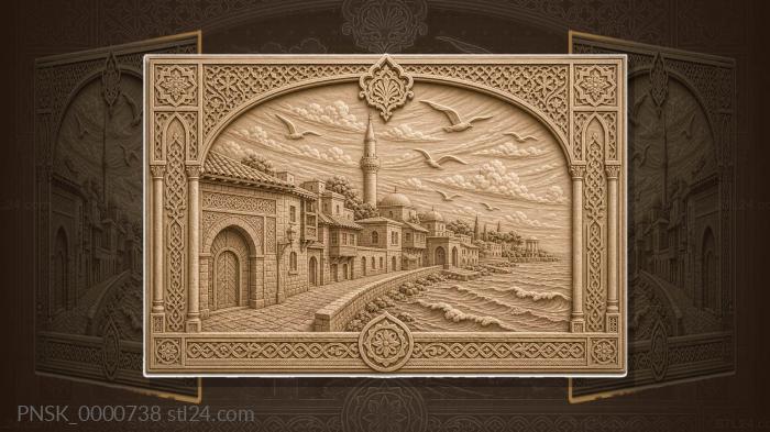 Evpatoria - old city and sea 3d STL model