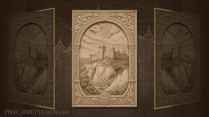 Belgorod Fortress - fortress wall and chalk mountains 3d STL model