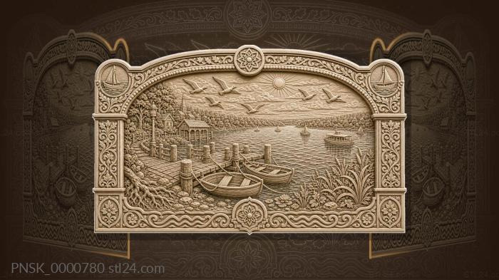 Kama Marina - Kama and boats 3d STL model