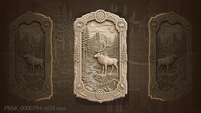 Timan Ridge - rocks and taiga 3d STL model