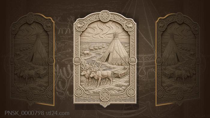 Yamal chum - chum and deer 3d STL model