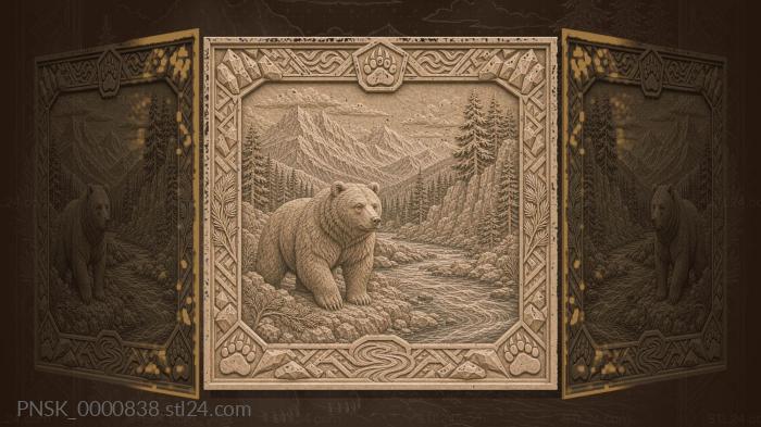 Ural and Siberia - mountains and taiga 3d STL model
