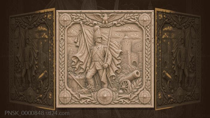 Grenadier - soldier and fortress 3d STL model