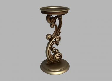 Underframe (Acanthus vase, PDS_0019) 3D models for cnc