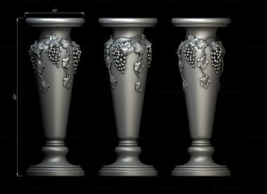 Underframe (Vase with a vine, PDS_0129) 3D models for cnc