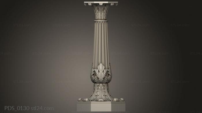 Underframe (Sculptural column, PDS_0130) 3D models for cnc