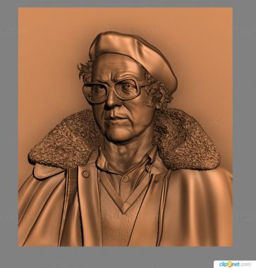 Portrait (Jose Afonso, PRT_0034) 3D models for cnc