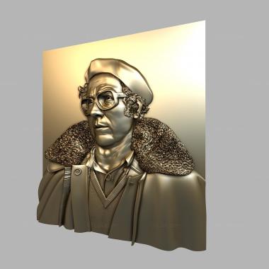 Portrait (Jose Afonso, PRT_0034) 3D models for cnc