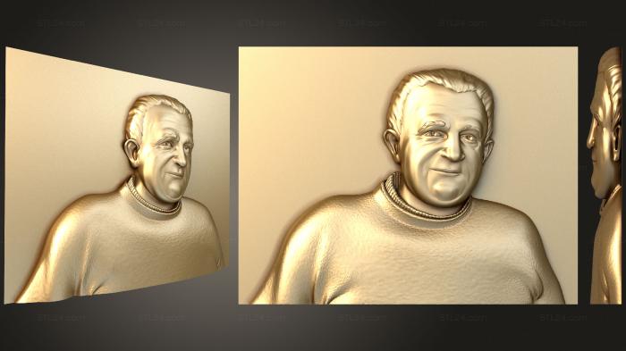 Портреты (, PRT_0036) 3D модель для ЧПУ станка