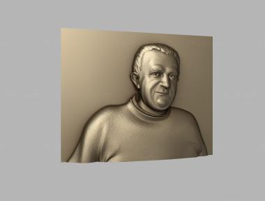 Портреты (, PRT_0036) 3D модель для ЧПУ станка